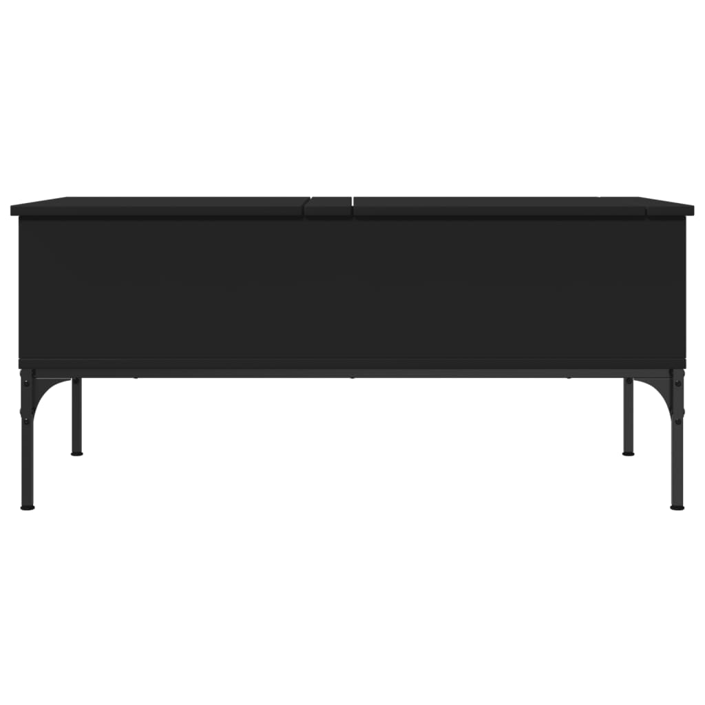 Mesa de centro 100x50x45 cm derivados de madeira/metal preto