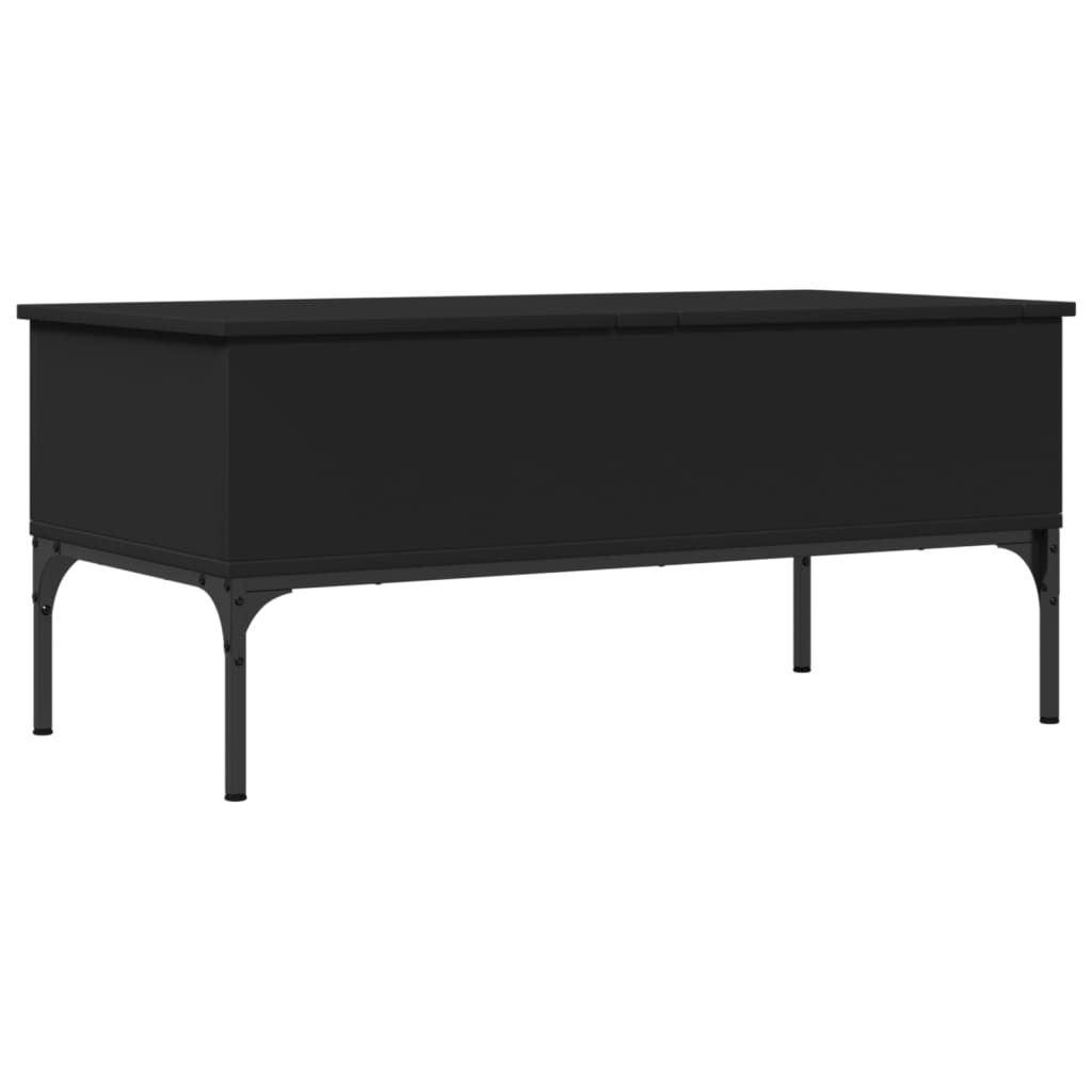 Mesa de centro 100x50x45 cm derivados de madeira/metal preto