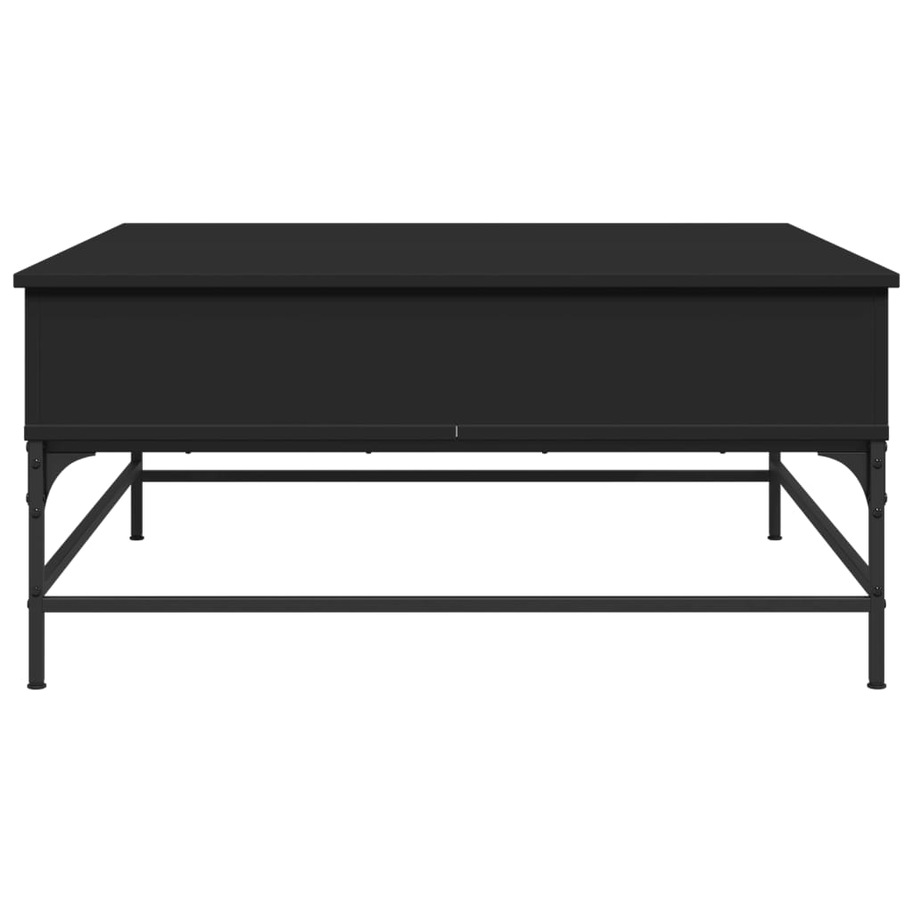 Mesa de centro 95x95x45 cm derivados de madeira/metal preto