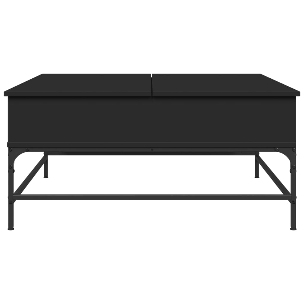 Mesa de centro 95x95x45 cm derivados de madeira/metal preto