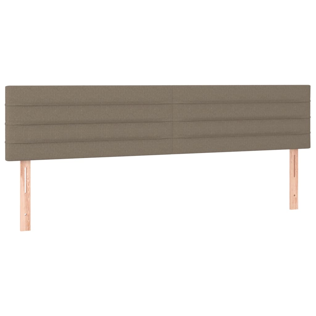 Cama box spring colchão/LED 120x190cm tecido cinza-acastanhado