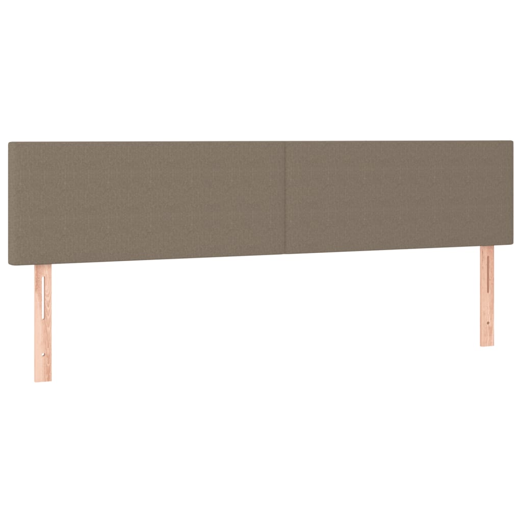 Cama box spring colchão/LED 120x190cm tecido cinza-acastanhado