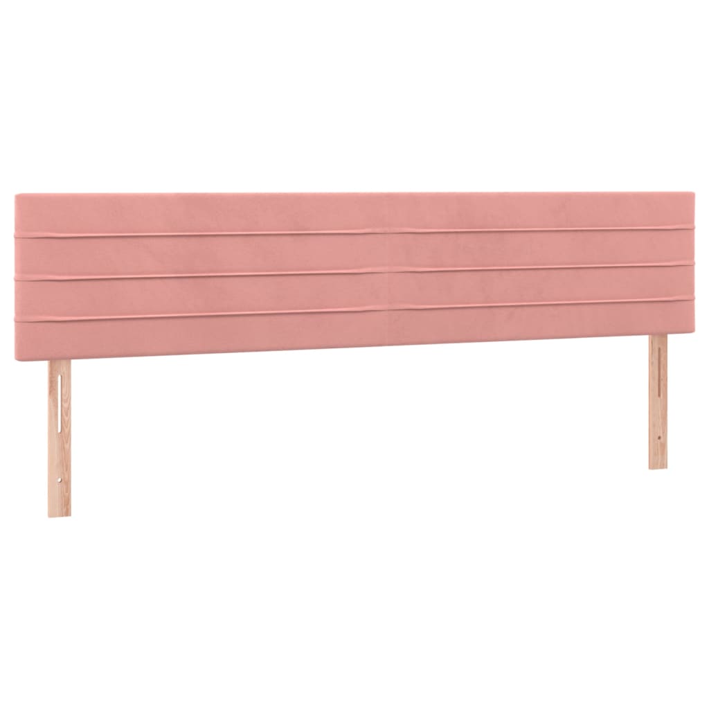 Cama box spring c/ colchão luzes e LED 120x190 cm veludo rosa