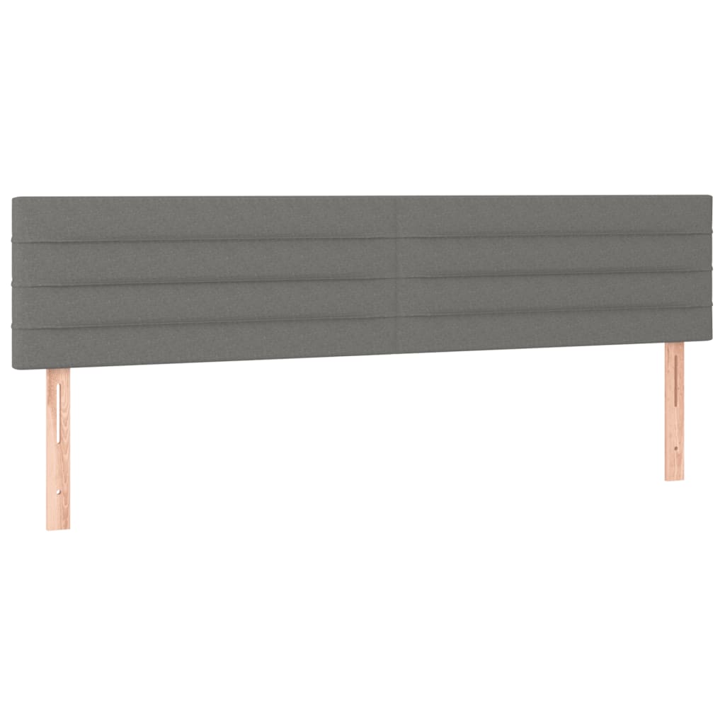 Cama boxspring com colchão 120x190 cm tecido cinzento-escuro