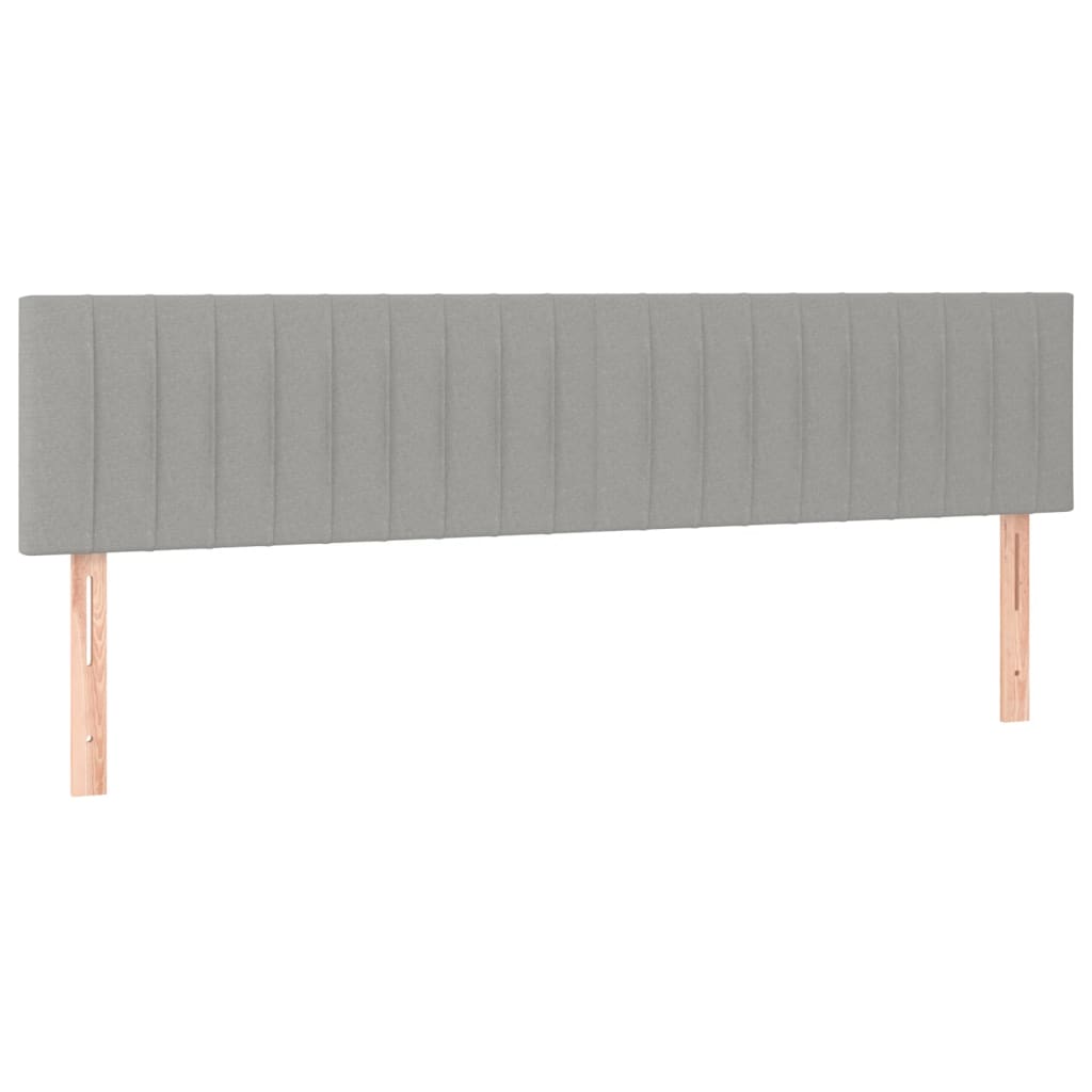 Cama boxspring com colchão 120x190 cm tecido cinzento-claro